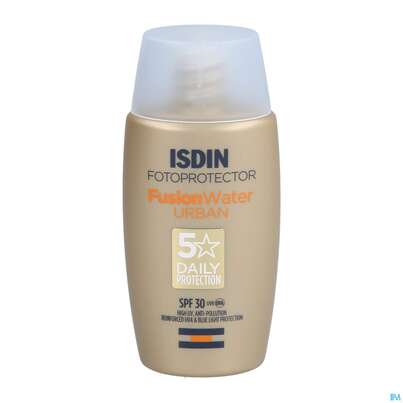 Sie sehen eine Packung Sonnenprodukte Isdin/fotoprotection Fusion Water Urban Lsf 30 50ml, Produktbild: 04 Sonnenprodukte Isdin/fotoprotection Fusion Water Urban Lsf 30 50ml, A-Nr.: 5570191 - 04