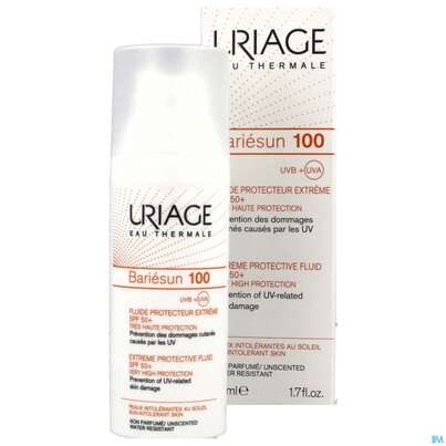 Sonnenprodukte Uriage/bariesun Schutz-fluid Extrem 100 Spf50+ 50ml, A-Nr.: 5617900 - 12