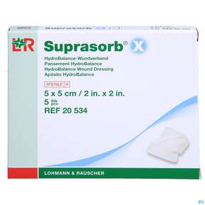 Suprasorb/x Hydrobalance Wundverband Kompresse 5x 5cm 5st, A-Nr.: 3065170 - 01