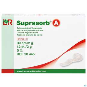 Tamponaden Suprasorb/steril A Calzium-alginat 30cm/2g 5st, A-Nr.: 2203351 - 01