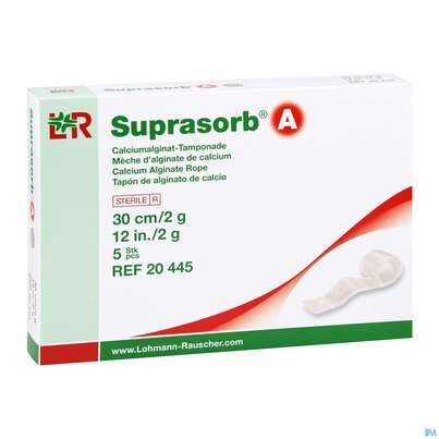 Tamponaden Suprasorb/steril A Calzium-alginat 30cm/2g 5st, A-Nr.: 2203351 - 03