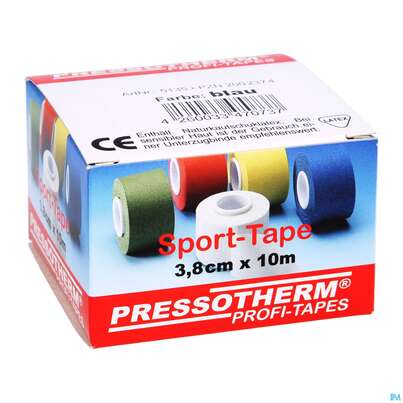 Tape Pressotherm/sport-tape 3,8cmx 10m Reissfest Hautvertraegl Blau 1st, A-Nr.: 4251182 - 03