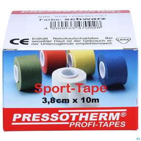 Tape Pressotherm/sport-tape 3,8cmx 10m Reissfest Hautvertraegl Schwarz 1st, A-Nr.: 4251199 - 01