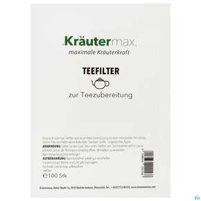 Tee Filter Natur Ungebleichtes Papier Keine Bodenfalte 1-2 L 100st, A-Nr.: 4608827 - 01