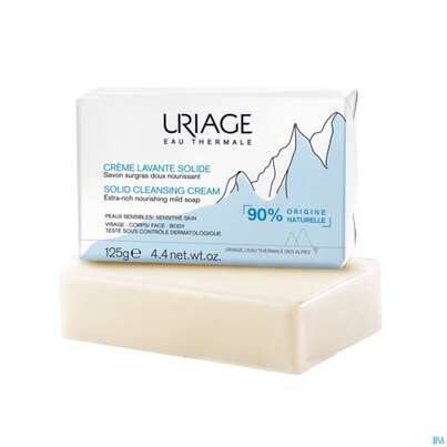 Sie sehen eine Packung Uriage Feste Duschcreme 125g, Produktbild: 05 Uriage Feste Duschcreme 125g, A-Nr.: 5619106 - 05