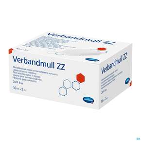 Verbandmull -hartmann 20-faedig Zz 8fach 10cmx 5m 1st, A-Nr.: 2221426 - 01