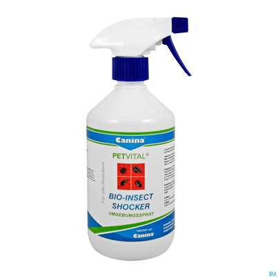 Sie sehen eine Packung Veterinaerprodukte Petvital Bio-insect-shocker Hund/katze 500ml, Produktbild: 01 Veterinaerprodukte Petvital Bio-insect-shocker Hund/katze 500ml, A-Nr.: 3203034 - 01