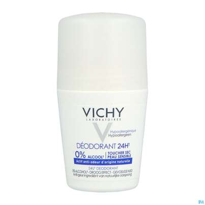 Sie sehen eine Packung Vichy Deo/roll-on Ohne Aluminiumsalze 24h 50ml, Produktbild: 05 Vichy Deo/roll-on Ohne Aluminiumsalze 24h 50ml, A-Nr.: 4305340 - 05
