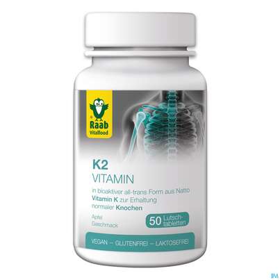 Vitamin K2 Lutschtabl Raab 50st, A-Nr.: 4854928 - 01