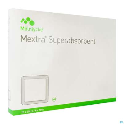 Wundverband Mextra Superabsorbent 20x 25cm 10st, A-Nr.: 4802498 - 02