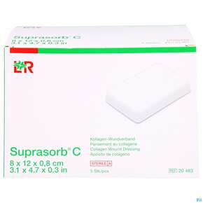 Wundverband Suprasorb Steril C Kollagen 8x 12x 0,8cm 5st, A-Nr.: 2203575 - 01