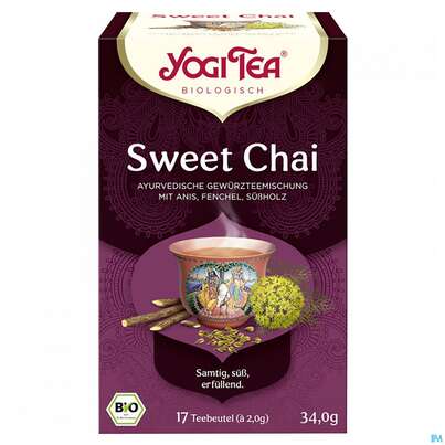 Yogi Tea Bio Sweet Chai 34g 17st, A-Nr.: 5749872 - 02