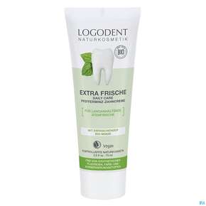 Zahncreme Logona Logodent Extra Frisch Pfefferminz 75ml, A-Nr.: 5410889 - 01