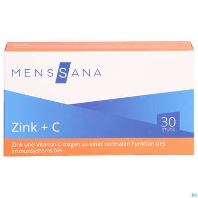 Zink Lutschtabl +c Menssana 30st, A-Nr.: 3486658 - 01