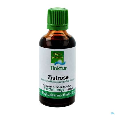 Sie sehen eine Packung Zistrose Tinktur Phytopharma 50ml, Produktbild: 02 Zistrose Tinktur Phytopharma 50ml, A-Nr.: 5387966 - 02