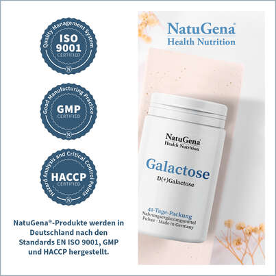 Sie sehen eine Packung NatuGena Galactose Pulver, Produktbild: 06 NatuGena Galactose Pulver, A-Nr.: 5847238 - 06