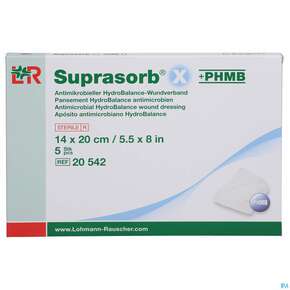 Suprasorb X-phmb Hydrobalance Wundverband Antimikrobiell 14x 20cm 5st, A-Nr.: 3065201 - 01