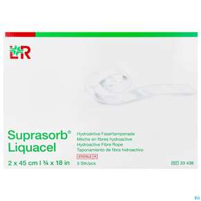 Suprasorb/liquacel Tamponade 2x 45cm 5st, A-Nr.: 4081018 - 01