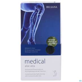 Stuetzstruempfe Belsana/medical/aloe Vera Ad Knie Gr M1 36-38 Marine 2st, A-Nr.: 5226140 - 01