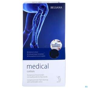 Stuetzstruempfe Belsana/medical Cotton Ad Knie Gr M2 39-41 Marine 2st, A-Nr.: 5223331 - 01