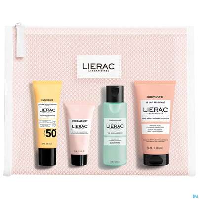 Sie sehen eine Packung Lierac Beauty To Go Summer Pouch 1st, Produktbild: 02 Lierac Beauty To Go Summer Pouch 1st, A-Nr.: 5889886 - 02