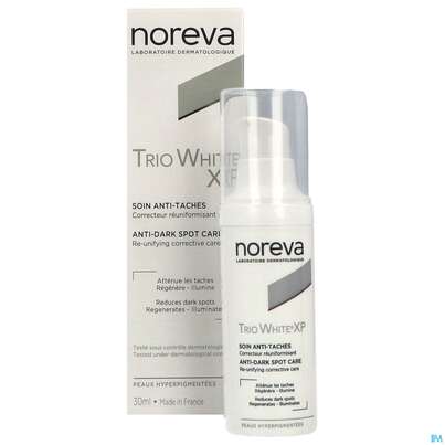 Sie sehen eine Packung Noreva Trio White Xp Tagespflege 30ml, Produktbild: 05 Noreva Trio White Xp Tagespflege 30ml, A-Nr.: 5561507 - 05