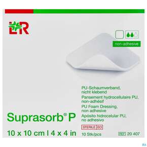 Schaumverband Pu-suprasorb Steril P Nichtklebend 10x 10cm 10st, A-Nr.: 2575578 - 01