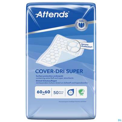 Krankenunterlagen Attends Cover Dri Super 60x 60cm 50st, A-Nr.: 2777572 - 02