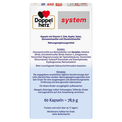 Doppelherz system GLUCOSAMIN PLUS 800 VITAMIN C + ZINK, A-Nr.: 5678847 - 04