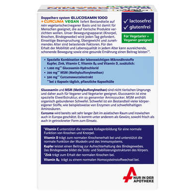 Doppelherz system Glucosamin 1000 + Curcuma Vegan, A-Nr.: 5688998 - 02