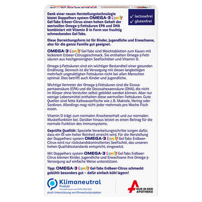 Doppelherz system OMEGA-3 family Gel-Tabs zum Kauen, A-Nr.: 5679373 - 04