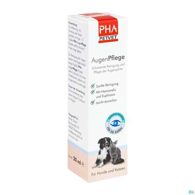 Veterinaerprodukte Pha Augenpflege Hund +katze Lösung 20ml, A-Nr.: 4996798 - 02