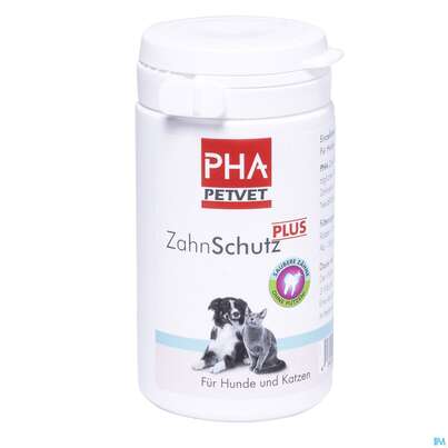 Sie sehen eine Packung Veterinaerprodukte Pha Pulver/f Hunde/+katzen Zahnschutz 60g, Produktbild: 01 Veterinaerprodukte Pha Pulver/f Hunde/+katzen Zahnschutz 60g, A-Nr.: 4545937 - 01