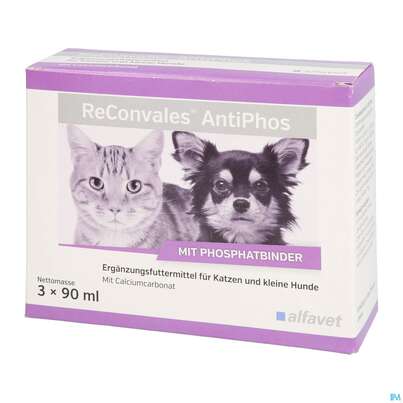 Sie sehen eine Packung Veterinaerprodukte Reconvales Antiphos 90ml 3st, Produktbild: 02 Veterinaerprodukte Reconvales Antiphos 90ml 3st, A-Nr.: 5348794 - 02