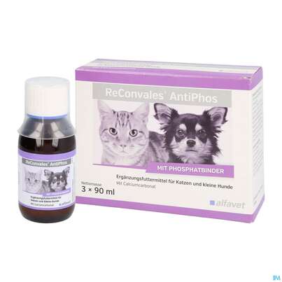 Sie sehen eine Packung Veterinaerprodukte Reconvales Antiphos 90ml 3st, Produktbild: 04 Veterinaerprodukte Reconvales Antiphos 90ml 3st, A-Nr.: 5348794 - 04