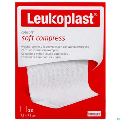 Vlieskompressen Cutisoft/leukoplast Steril 7,5x 7,5cm 79995 12st, A-Nr.: 4736086 - 01