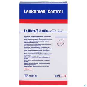 Wundverband Leukomed/control Transparent 8x15cm 7323002 10st, A-Nr.: 4387579 - 01