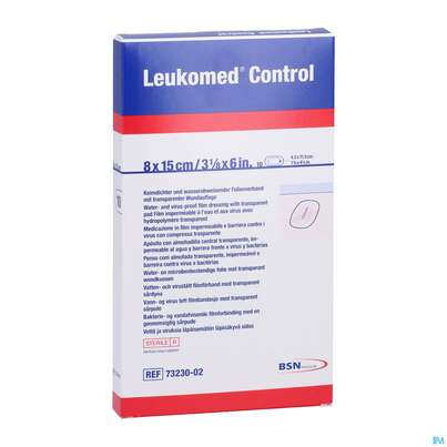 Wundverband Leukomed/control Transparent 8x15cm 7323002 10st, A-Nr.: 4387579 - 03