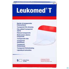 Wundverband Leukomed/t Folienverband/o.auflage Steril 7,2x 5cm 5st, A-Nr.: 3091115 - 01