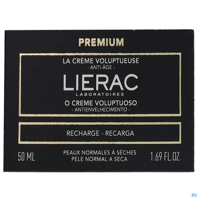 Sie sehen eine Packung Lierac Premium The Voluptuous Cream Refil 50ml, Produktbild: 01 Lierac Premium The Voluptuous Cream Refil 50ml, A-Nr.: 5839351 - 01