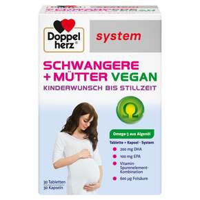 Doppelherz system SCHWANGERE + MÜTTER VEGAN KINDERWUNSCH BIS STILLZEIT, A-Nr.: 5686999 - 01