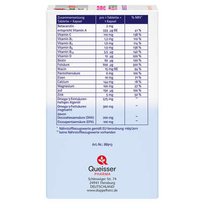 Doppelherz system SCHWANGERE + MÜTTER VEGAN KINDERWUNSCH BIS STILLZEIT, A-Nr.: 5686999 - 02