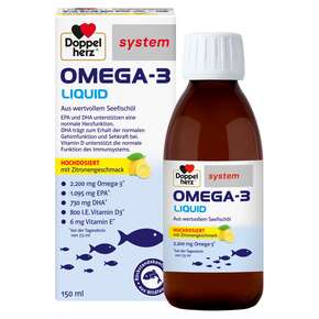 Doppelherz system OMEGA-3 LIQUID Herzfunktion + Immunsystem, A-Nr.: 5677546 - 01