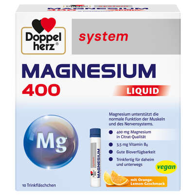 Doppelherz system MAGNESIUM 400 LIQUID Trinkfertig für daheim und unterwegs, A-Nr.: 5698353 - 01