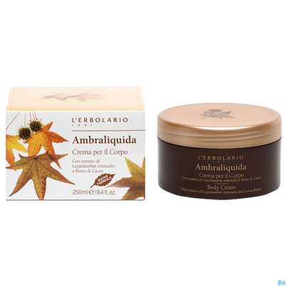 Sie sehen eine Packung L Erbolario Koerpercreme Ambraliquida 026.3 250ml, Produktbild: 02 L Erbolario Koerpercreme Ambraliquida 026.3 250ml, A-Nr.: 3171989 - 02