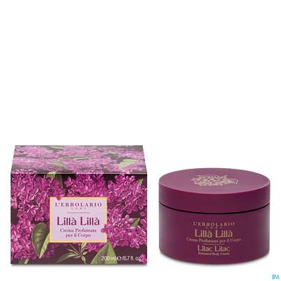 Sie sehen eine Packung L Erbolario Koerpercreme Lilla Lilla Flieder 026.0 200ml, Produktbild: 01 L Erbolario Koerpercreme Lilla Lilla Flieder 026.0 200ml, A-Nr.: 4781402 - 01