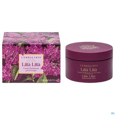 Sie sehen eine Packung L Erbolario Koerpercreme Lilla Lilla Flieder 026.0 200ml, Produktbild: 02 L Erbolario Koerpercreme Lilla Lilla Flieder 026.0 200ml, A-Nr.: 4781402 - 02