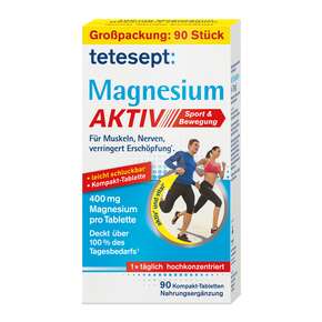 Tetesept Magnesium Aktiv 400mg Fta 90 Stk, A-Nr.: 5316682 - 01