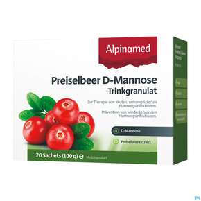D-mannose Trinkgranulat -alpinamed Preiselbeer Sachets 60st, A-Nr.: 5723140 - 01
