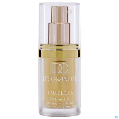Sie sehen eine Packung Dr.grandel Timeless Eye + Lip Firmer Nr.10778 15ml, Produktbild: 02 Dr.grandel Timeless Eye + Lip Firmer Nr.10778 15ml, A-Nr.: 3990150 - 02